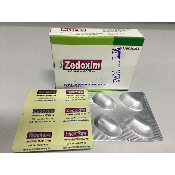 Zedoxim 200 mg Capsule-8's Pack