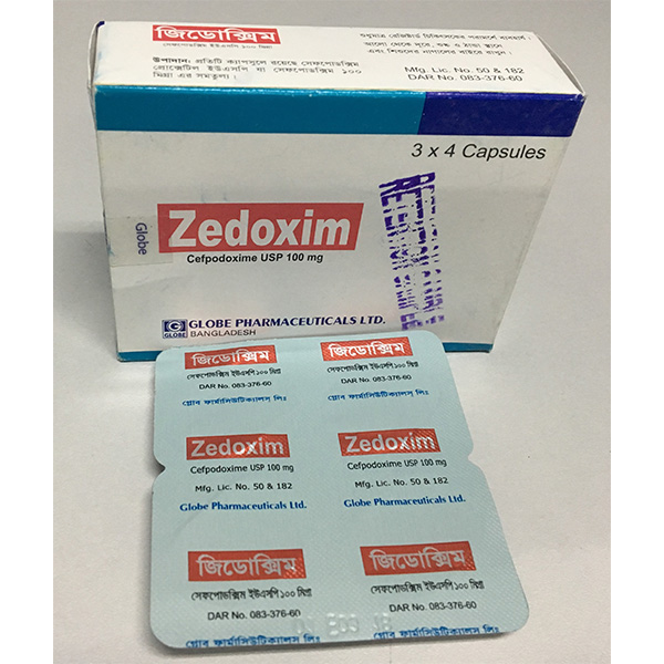 Zedoxim 100 mg Capsule-12's Pack