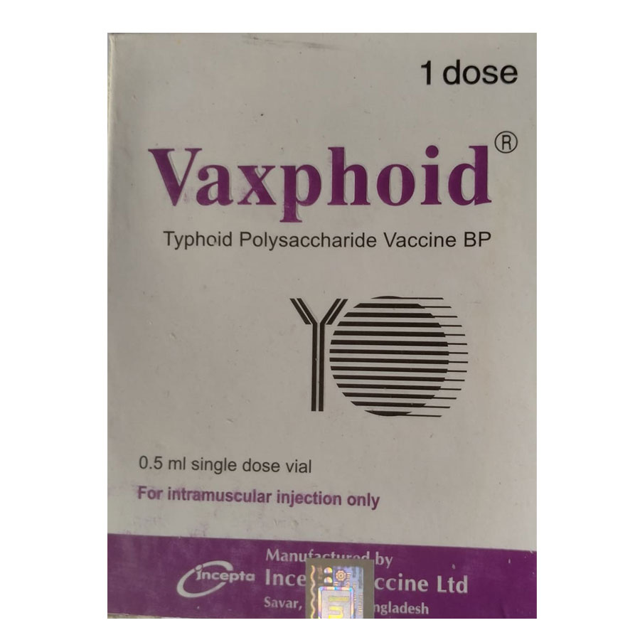 Vaxphoid 25 mcg/0.5 ml IM Injection