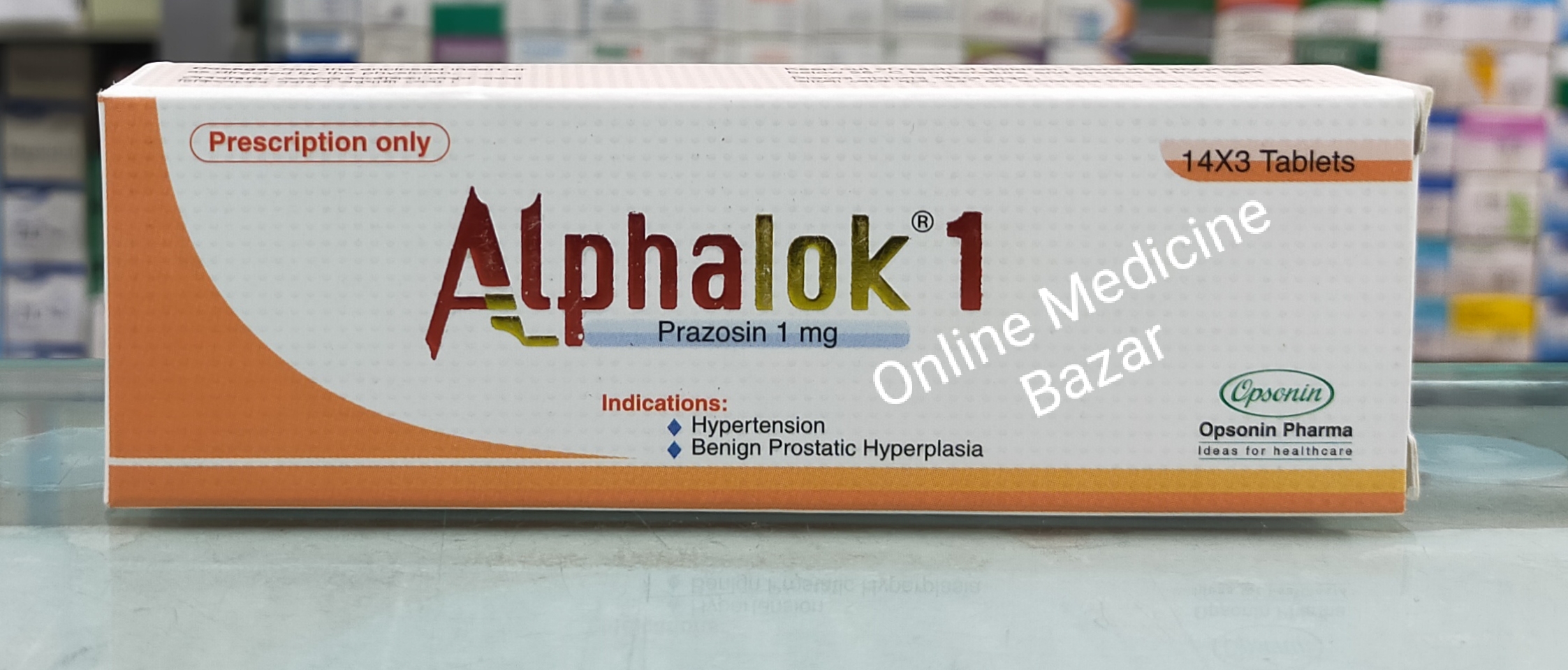 Alphalok 1 mg Tablet-14's Strip