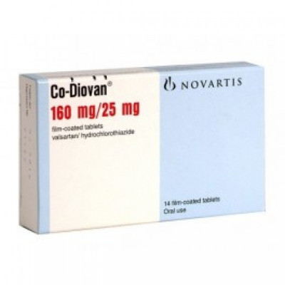 Co-Diovan 160 mg+25 mg Tablet-14's Strip