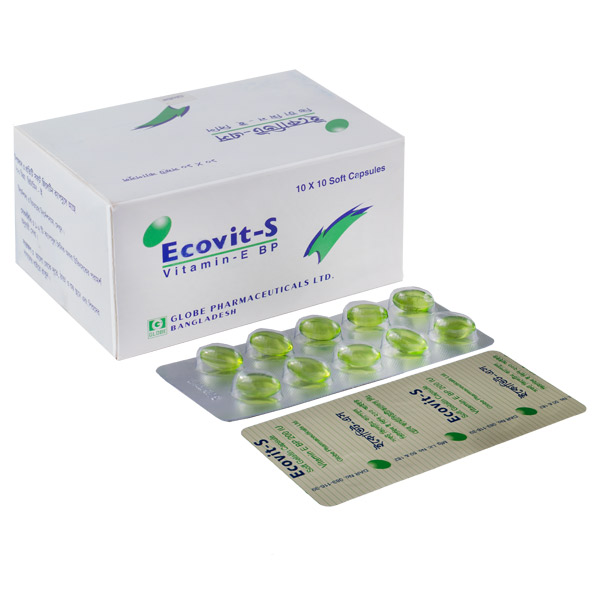 Ecovit-S 200 mg Capsule-10's Strip