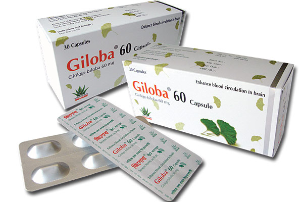 Giloba 60 mg Capsule-6's Strip