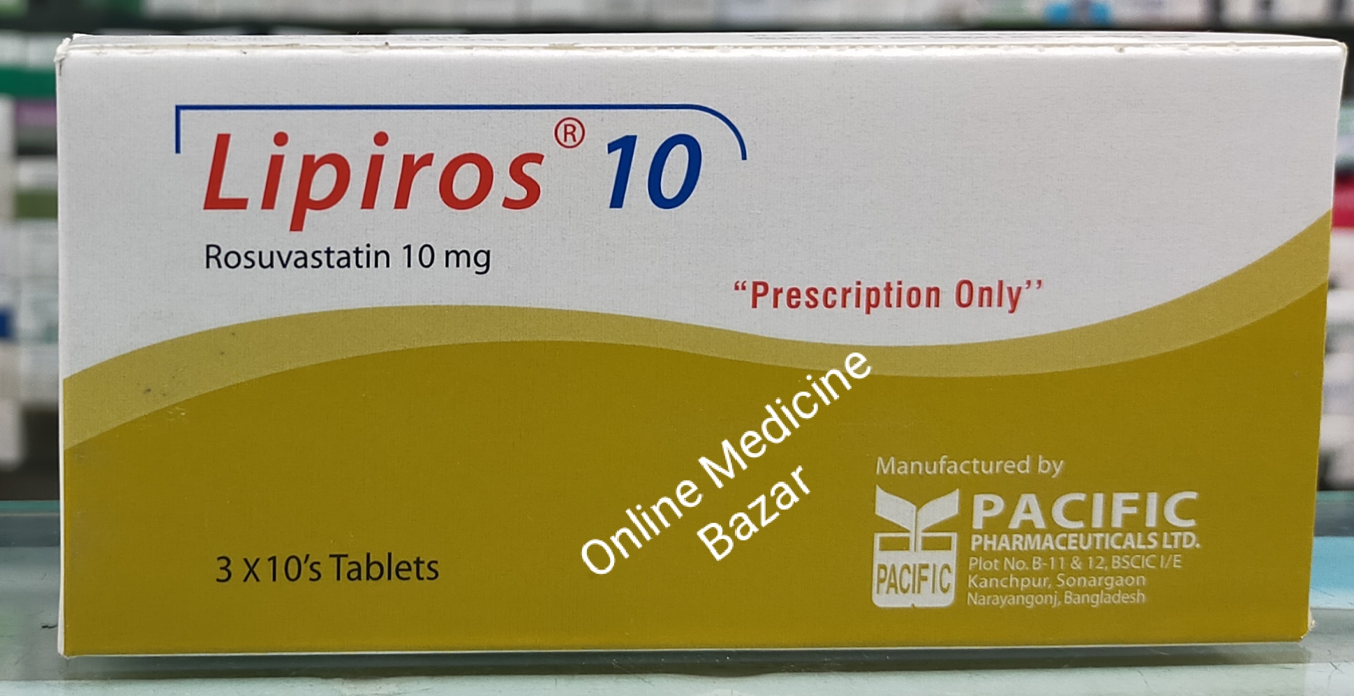 Lipiros 10 mg Tablet-30's Pack