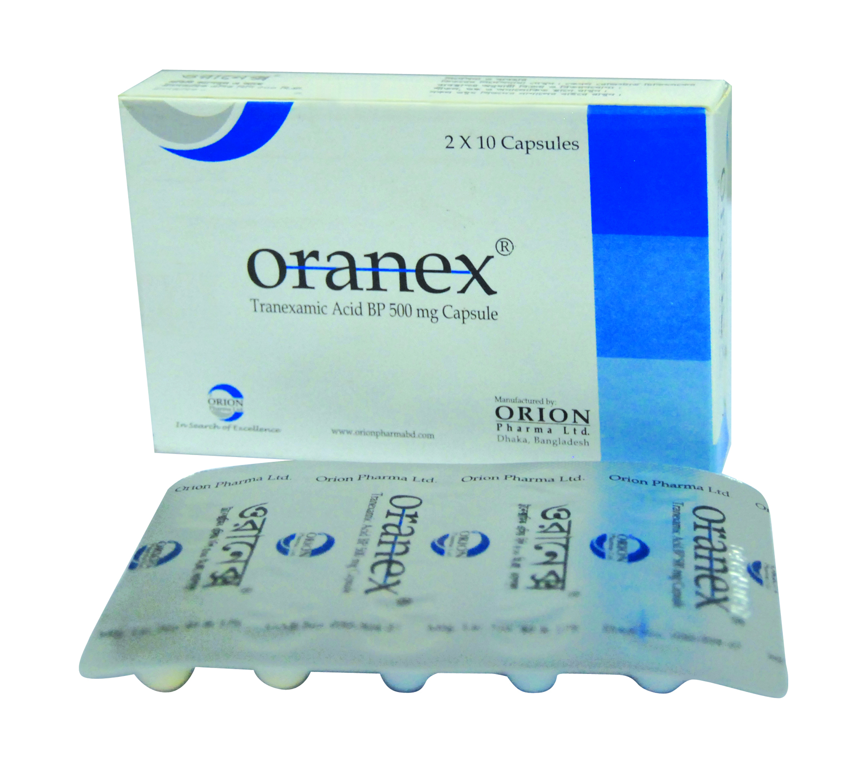 Oranex 500 mg Capsule-20's Pack