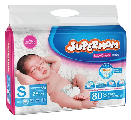 Supermom Baby Diaper Small-28's Pack