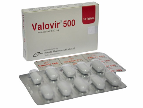 Valovir 500 mg Tablet-10's Pack