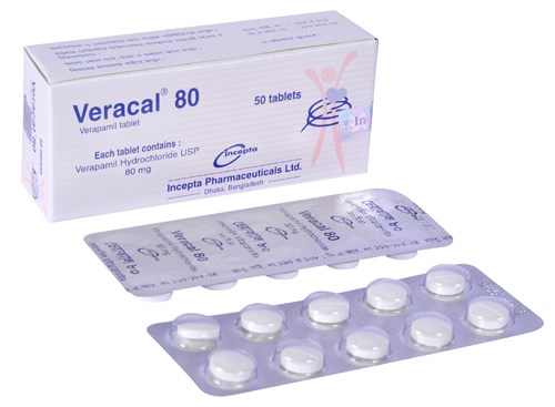 Veracal 80 mg Tablet-10's Strip