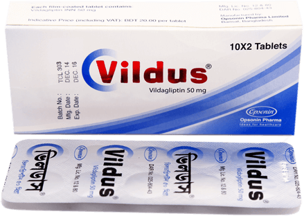 Vildus 50 mg Tablet-10's Strip