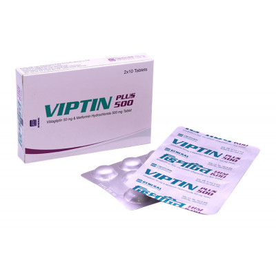 Viptin Plus 50/500 mg Tablet-10's Strip