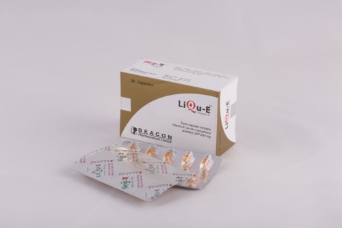 Liqu-E 200 mg Capsule-10's Strip