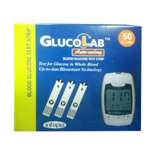 GlucoLab Blood Glucose Test Strips-25's Pot