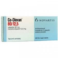 Co-Diovan 80 mg+12.5 mg Tablet-14's Strip