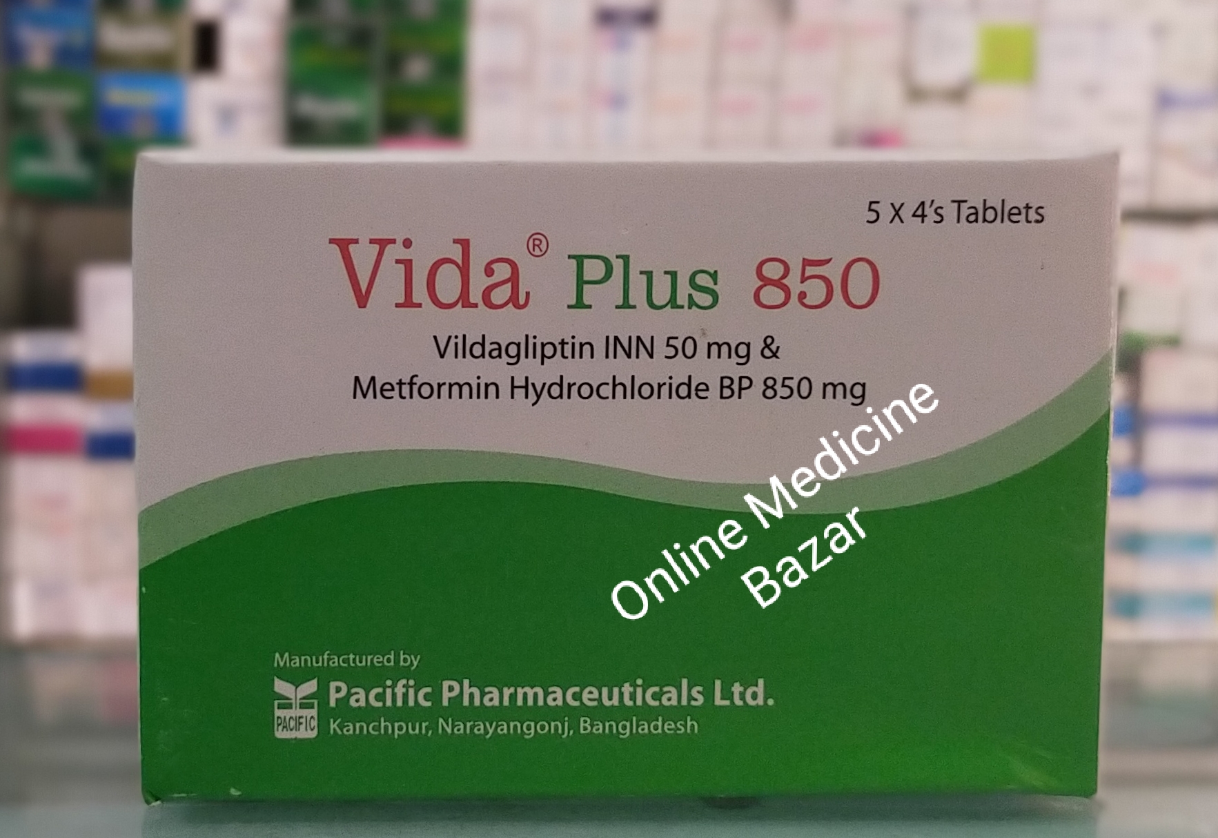 Vida Plus 50/850 mg Tablet-20's Pack