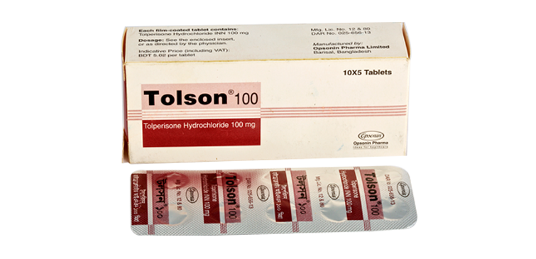 Tolson 100 mg Tablet-10's Strip