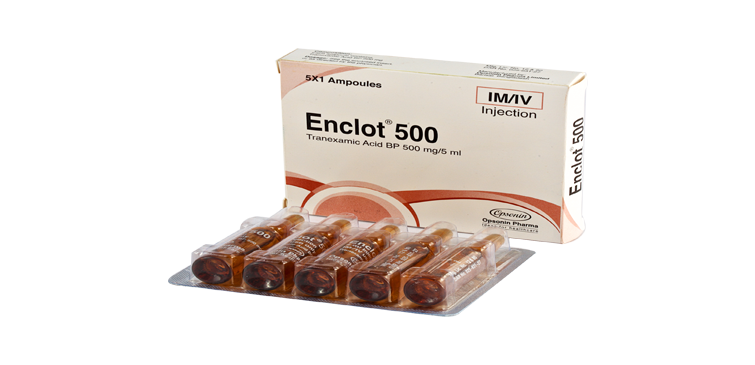 Enclot 500 mg/5 ml IM/IV Injection-5's Pack