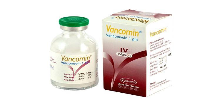 Vancomin 1 gm/vial IV Infusion