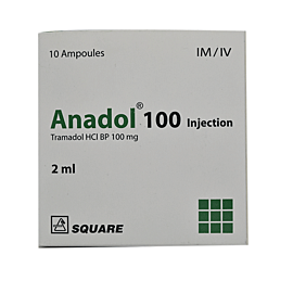 Anadol 100 mg/2 ml IM/IV Injection-10's Pack