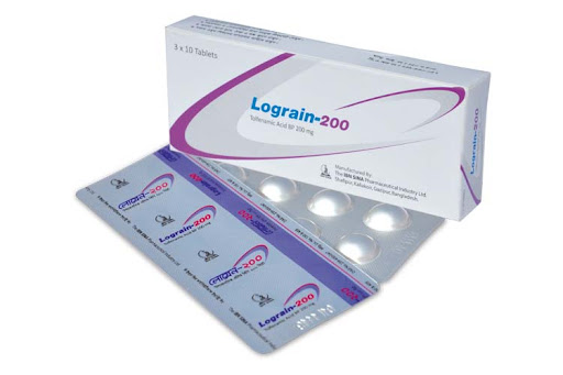 Lograin 200 mg Tablet-10's Strip