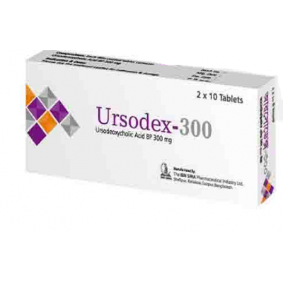 Ursodex 300 mg Tablet-10's Strip
