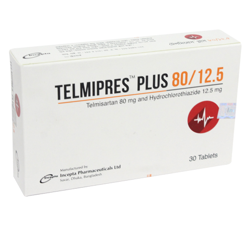 Telmipres Plus 80 mg Tablet-10's Strip