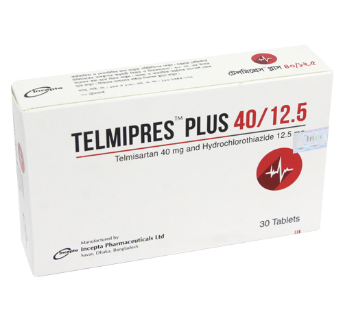 Telmipres Plus 40 mg Tablet-10's Strip