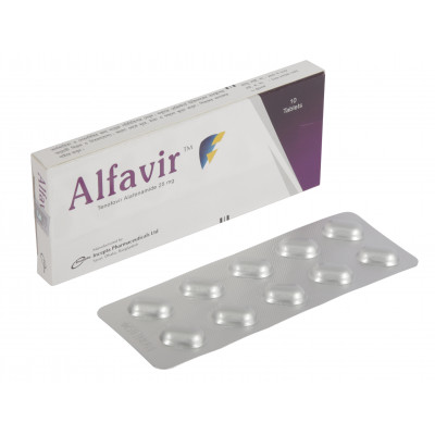 Alfavir 25 mg Tablet-10's Pack