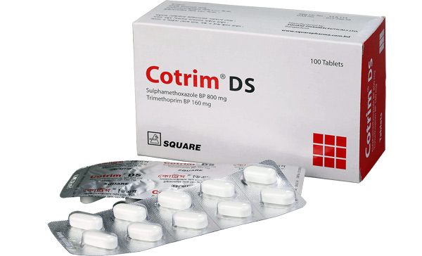 Cotrim DS 800 mg+160 mg Tablet-100's Pack