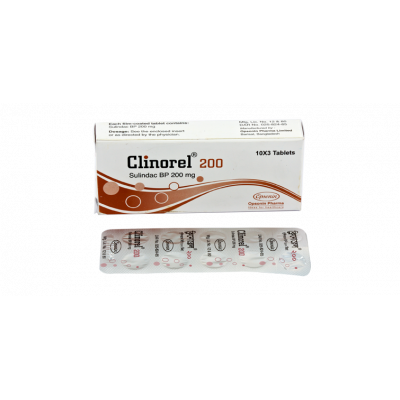 Clinorel 200 mg Tablet-10's Strip