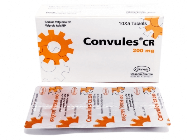 Convules CR 200 mg Tablet-50's Pack