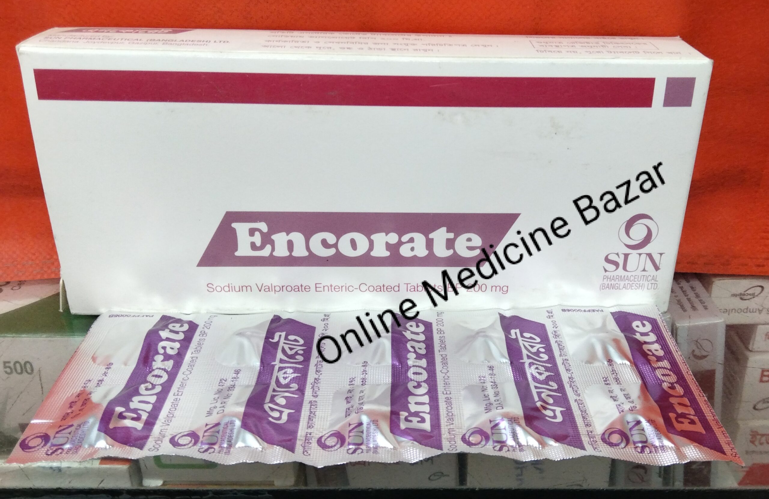 Encorate 200 mg Tablet-10's Strip