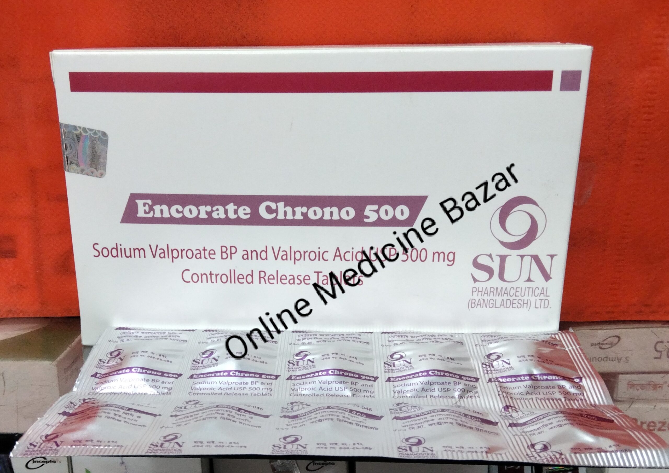 Encorate Chrono 500 mg Tablet-10's Strip