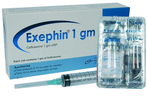 Exephin 1 gm/vial IV Injection