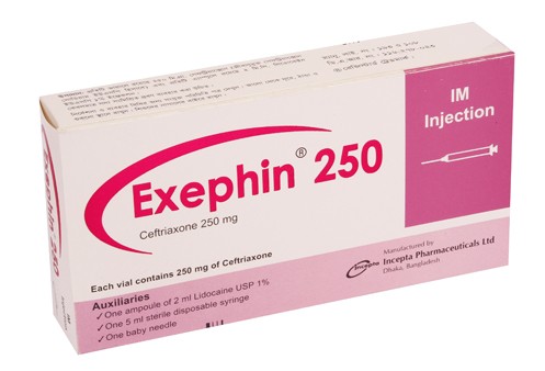 Exephin 250 mg/vial IM Injection