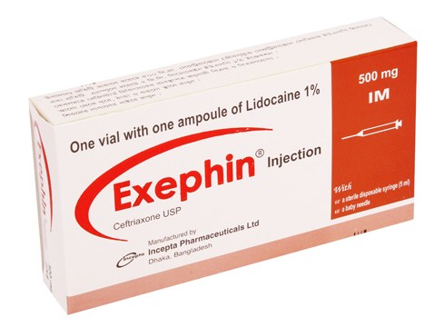 Exephin 500 mg/vial IM Injection