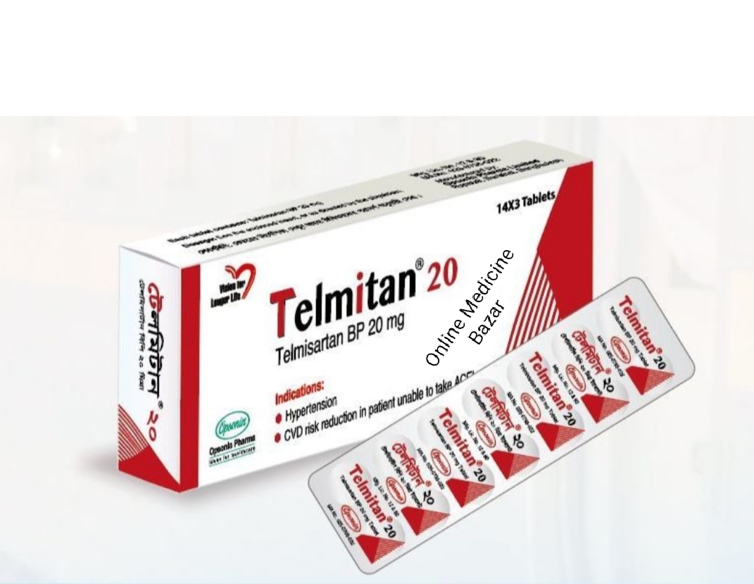 Telmitan 20 mg Tablet-42's Pack