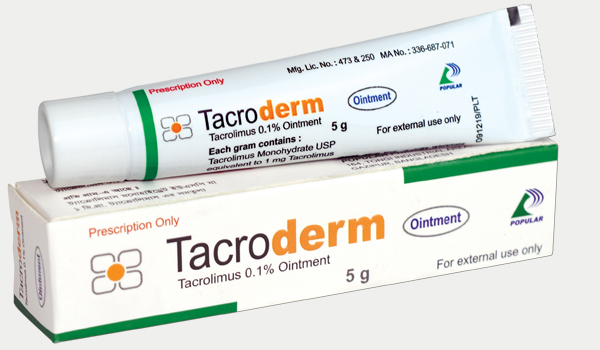 Tacroderm 0.1% Ointment-5 gm tube