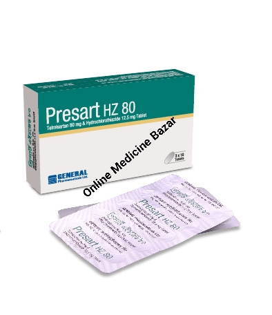 Presart HZ 80 mg Tablet-10's Strip