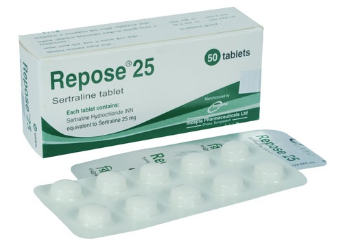 Repose 25 mg Tablet-10's Strip