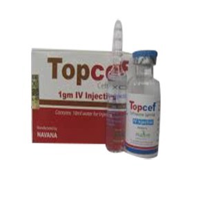 Topcef 1 gm/vial IV Injection