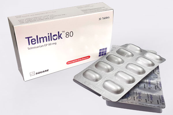 Telmilok 80 mg Tablet-10's Strip