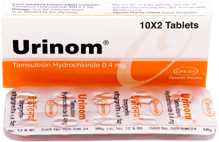 Urinom 0.4 mg Tablet-20's Pack