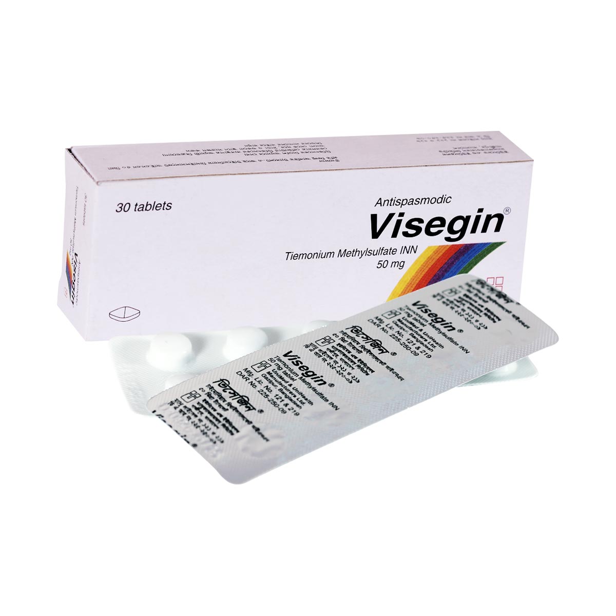 Visegin 50 mg Tablet-10?s Strip