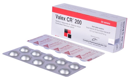 Valex CR 200 mg Tablet-10's Strip