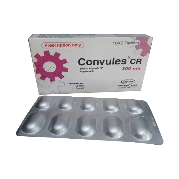 Convules CR 300 mg Tablet-10's Strip