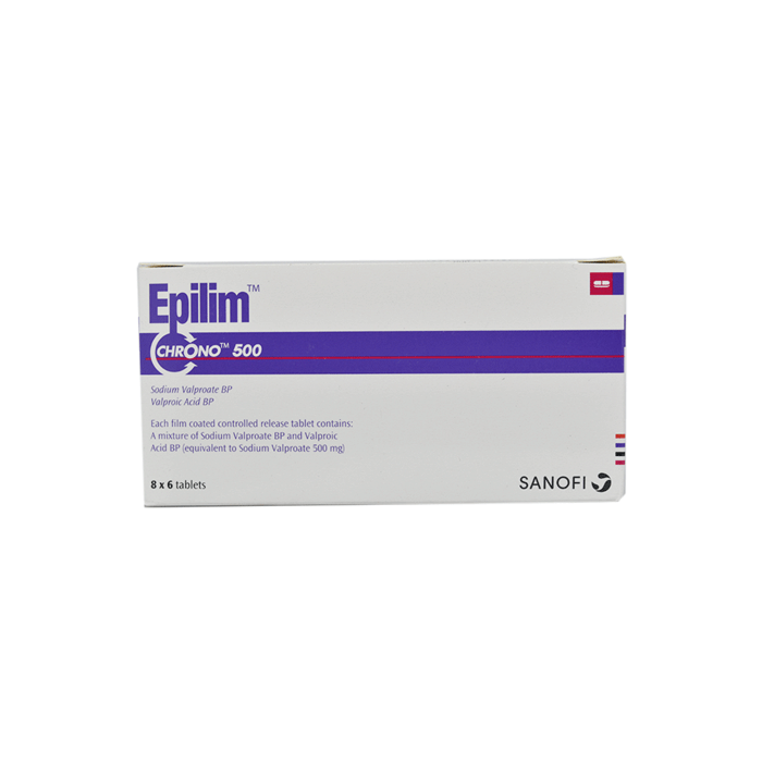 Epilim Chrono 500 mg Tablet-6's Strip