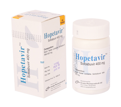 Hopetavir 400 mg Tablet-28's Pot