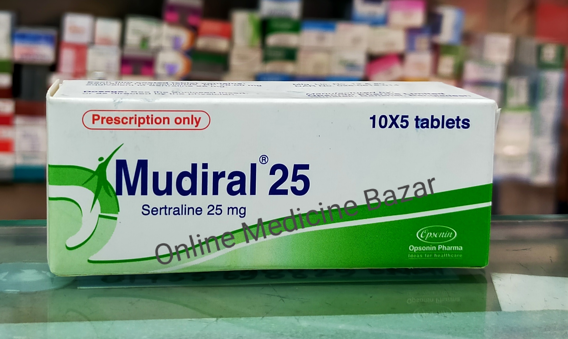 Mudiral 25 mg Tablet-50's Pack