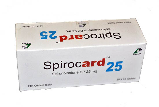 Spirocard 25 mg Tablet-10's Strip