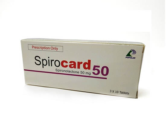 Spirocard 50 mg Tablet-10's Strip